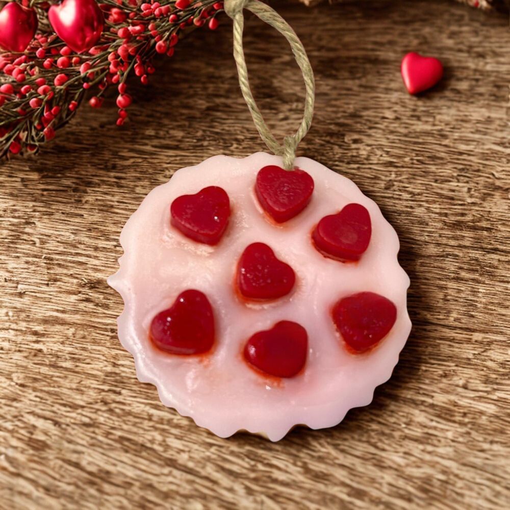 Handcrafted Vanilla Heart Agate Soy Wax Sachet Set of 2